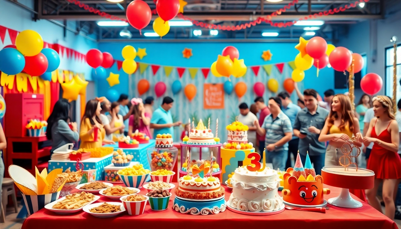 Celebrate with colorful party packages featuring festive decorations and playful activities.