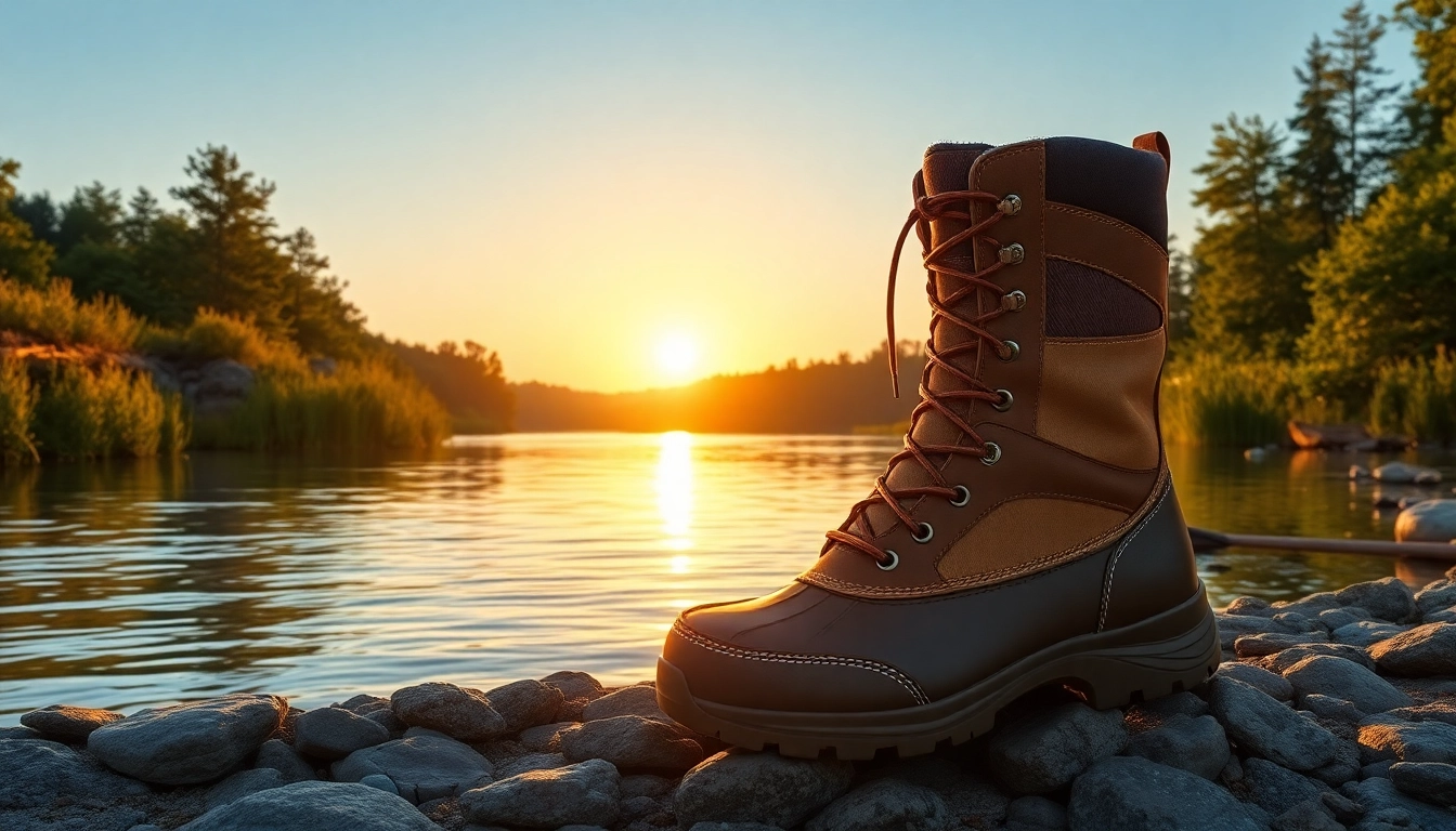 Enhance your fly fishing experience with specialized fly fishing boots designed for stability and comfort.