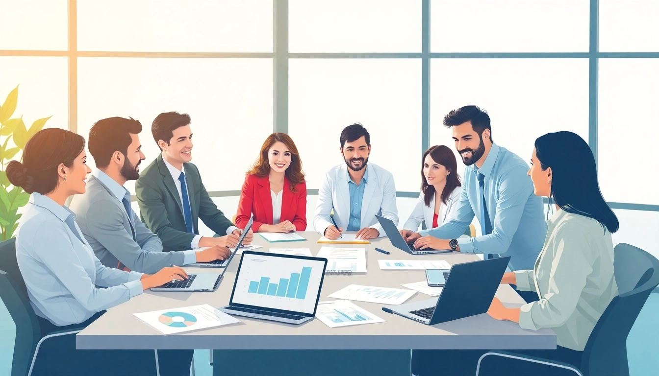 NCR Registration process with diverse professionals collaborating in a modern office setting.