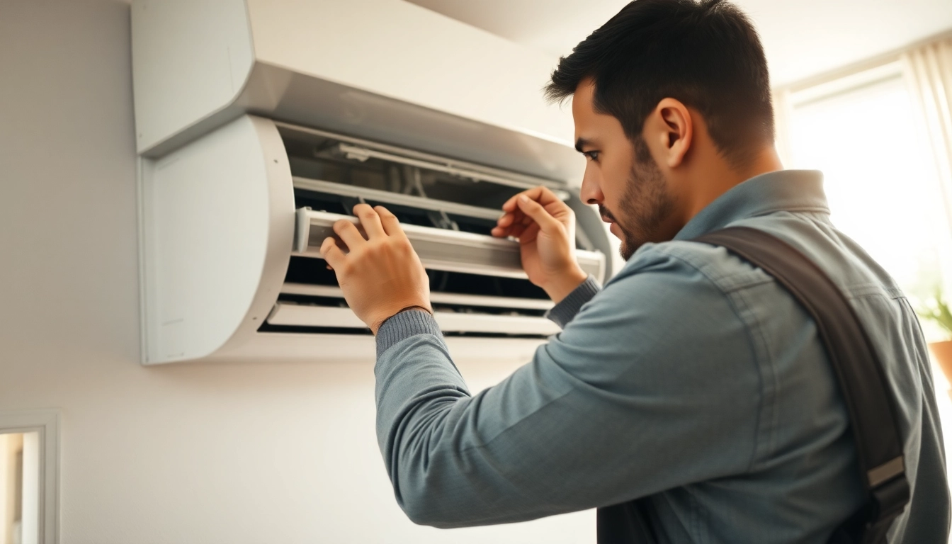 Expert AC repair technician fixing an air conditioning system in Glendale AZ.